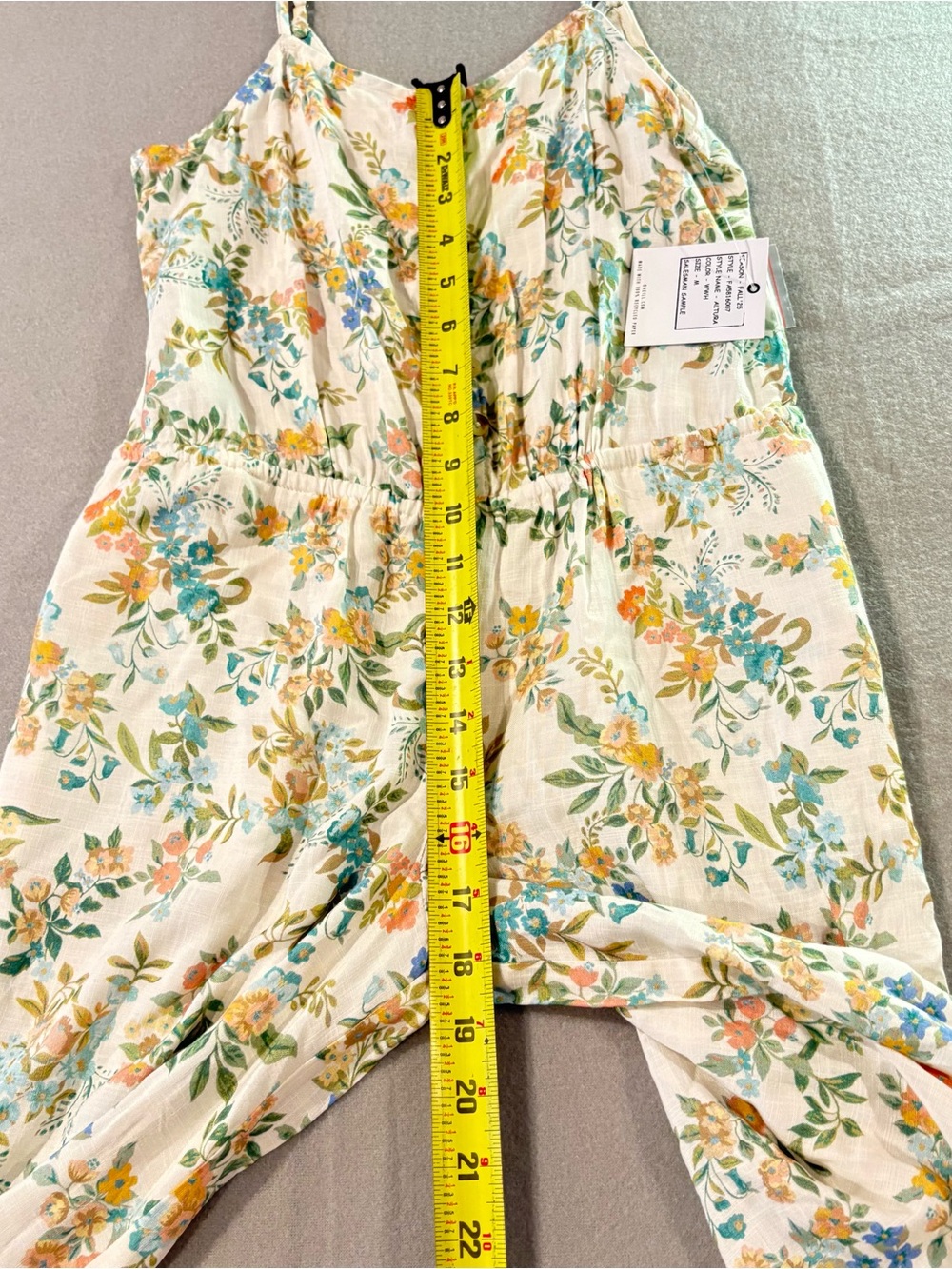 Cottagecore Oneill Altura Floral Jumpsuit M Coquette Sample NWT Coastal Boho - Picture 5 of 7